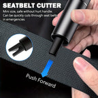Final 5 Hours: 30%OFF/Gift of test glass 🔥4Pcs 2026 Upgraded Safety Hammer,Safe Hammer Glass Breaker Under Water,Seatbelt Cutter Window Breaker Emergency Escape Tool,Seat Belt Cutter and Glass Breaker for Cars