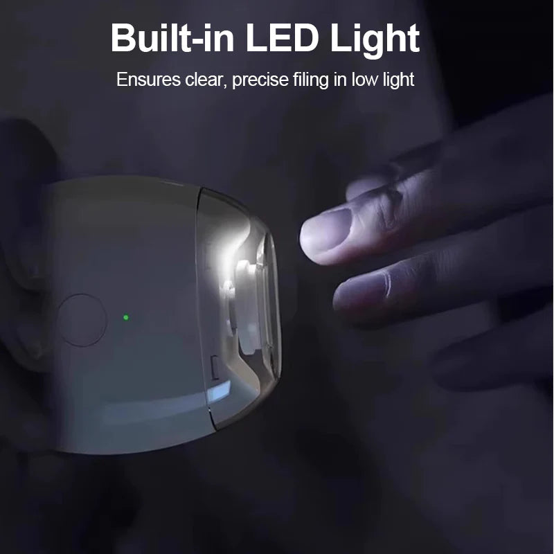 Big Promotion for Sales Boost🔥🔥🔥2Pcs Electric Nail Clipper 🔥🔥🔥  LED light is clear at night, automatic nail grinder, say goodbye to flying nails