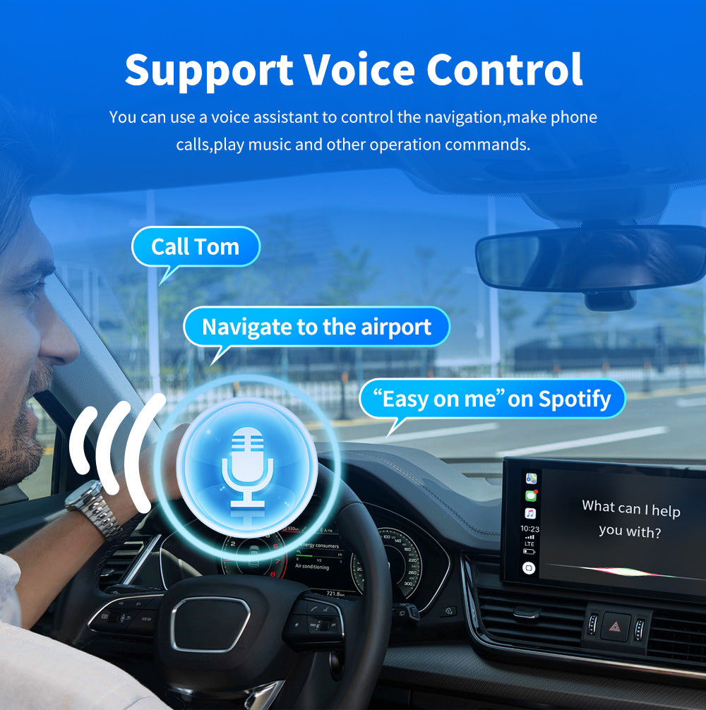 Free Shipping🔥2026 2-in-1 Wireless CarPlay & Android Auto Adapter, Ultra Mini Dongle Converts Wired to Wireless, WiFi 6 & Bluetooth 5.4, Plug & Play Stick for Cars with Factory Wired System, Low Latency