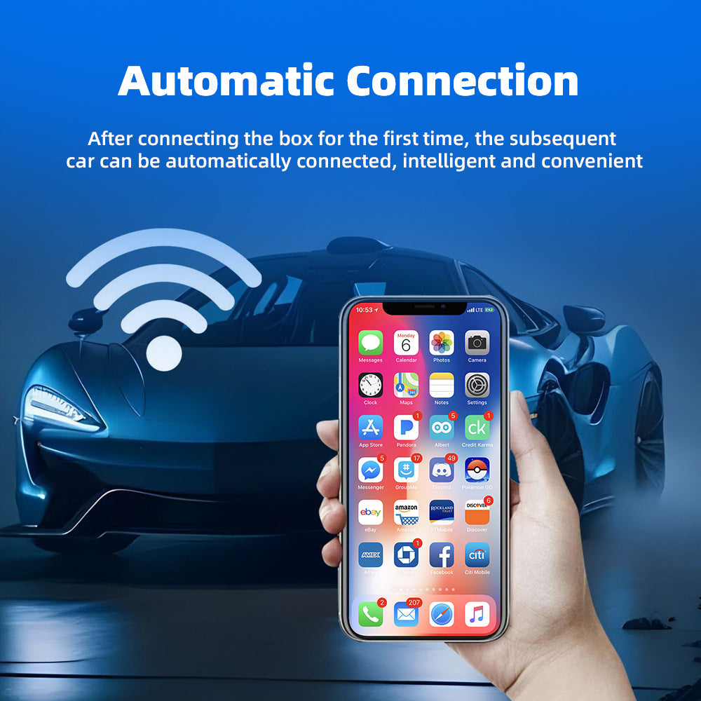 Free Shipping🔥2026 2-in-1 Wireless CarPlay & Android Auto Adapter, Ultra Mini Dongle Converts Wired to Wireless, WiFi 6 & Bluetooth 5.4, Plug & Play Stick for Cars with Factory Wired System, Low Latency