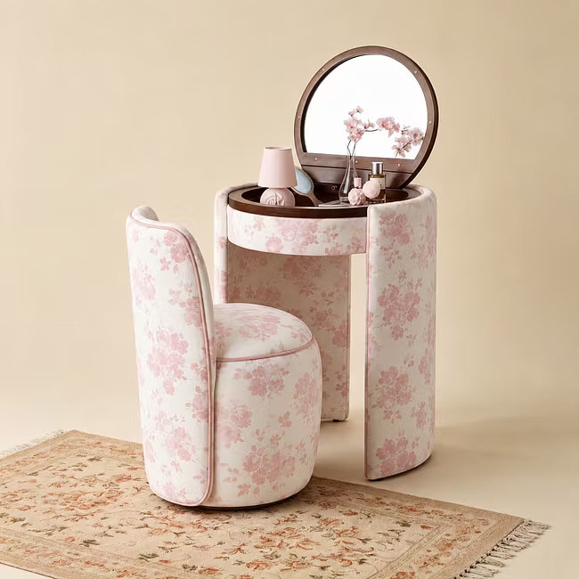⚡Limited-time offer⚡Modern Makeup Vanity Set with LED Mirror, Stool & Large Storage