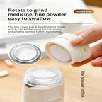 Japanese SP multi-functional medicine box, cutter, grinder storage box, alarm clock, water cup, five-in-one portable mini compartmentalization box