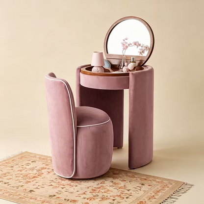 ⚡Limited-time offer⚡Modern Makeup Vanity Set with LED Mirror, Stool & Large Storage