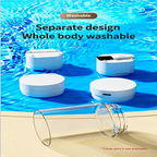 Japanese SP multi-functional medicine box, cutter, grinder storage box, alarm clock, water cup, five-in-one portable mini compartmentalization box