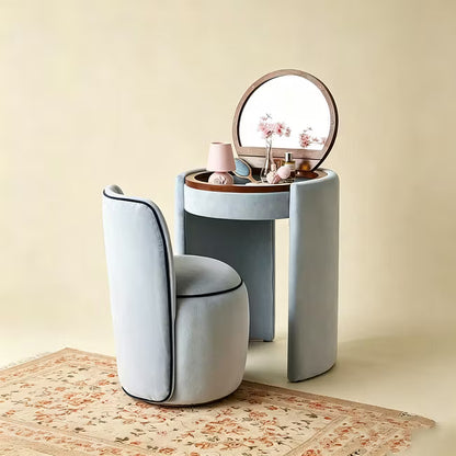 ⚡Limited-time offer⚡Modern Makeup Vanity Set with LED Mirror, Stool & Large Storage