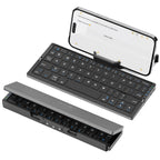 BOW Foldable Bluetooth Keyboard with Magnetic Stand,Free shipping,Aluminum Alloy Mini Quiet Folding Portable Lightweight Travel Rechargeable Pocket for Tablet,iPad, Phones