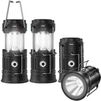 LED Camping Lantern, 【Solar Camping Lantern with Fan】Solar and Rechargeable Lantern Flashlight Collapsible and Portable Light for Daily/Camp/Hiking/Night Fishing/Emergency