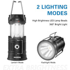 LED Camping Lantern, 【Solar Camping Lantern with Fan】Solar and Rechargeable Lantern Flashlight Collapsible and Portable Light for Daily/Camp/Hiking/Night Fishing/Emergency