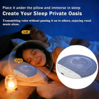 2026 New Bluetooth Sleep Pillow Speaker, Wireless White Noise Pillow Speaker with Timer, Ultra-Thin Stereo Bass Private Sleep Speaker for Adults Kids