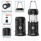 LED Camping Lantern, 【Solar Camping Lantern with Fan】Solar and Rechargeable Lantern Flashlight Collapsible and Portable Light for Daily/Camp/Hiking/Night Fishing/Emergency
