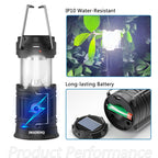 LED Camping Lantern, 【Solar Camping Lantern with Fan】Solar and Rechargeable Lantern Flashlight Collapsible and Portable Light for Daily/Camp/Hiking/Night Fishing/Emergency