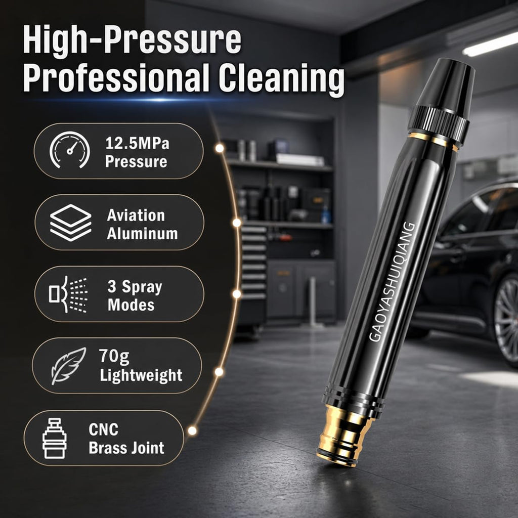 2Pcs Home High-Pressure Car Wash Water Gun with Booster Nozzle – 2026 Upgraded Garden Hose Sprayer for Car Washing, Watering Plants & Vegetables, Home Pressure Washer,Father's Day Gift