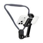 Magnetic Neck Mount for Phones and Cameras, POV/Vlog Recording Selfie Hand Free Neck Mount, Cooking/Riding Video Fliming, Anti-Shake Chest Strap, for iPhone Android, 360° Adjustable