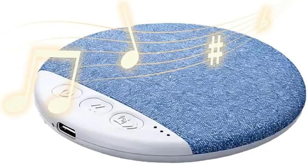 2026 New Bluetooth Sleep Pillow Speaker, Wireless White Noise Pillow Speaker with Timer, Ultra-Thin Stereo Bass Private Sleep Speaker for Adults Kids