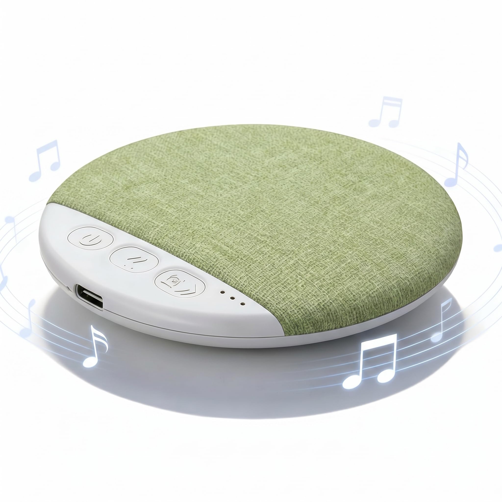 2026 New Bluetooth Sleep Pillow Speaker, Wireless White Noise Pillow Speaker with Timer, Ultra-Thin Stereo Bass Private Sleep Speaker for Adults Kids