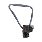 Magnetic Neck Mount for Phones and Cameras, POV/Vlog Recording Selfie Hand Free Neck Mount, Cooking/Riding Video Fliming, Anti-Shake Chest Strap, for iPhone Android, 360° Adjustable