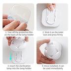 Toilet Lid Clean Lights Smart Toilet Lid UV Light Attachment with Built-in Rechargeable Battery, Reduces Bacterial Exposure, Easy-to-Install Hygiene Solution for Bathroom Cleanliness