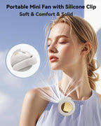 🔥Buy 2 get free shipping🔥Portable Silent Mini Bladeless Fan Clip On, Small Fan Clip on for Shirt & Waist, Adjustable 3-Speed Suspended Whirlwind Fans, For Outdoor & Travel & Office, Travel Accessories, Gift