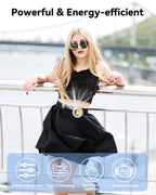 🔥Buy 2 get free shipping🔥Portable Silent Mini Bladeless Fan Clip On, Small Fan Clip on for Shirt & Waist, Adjustable 3-Speed Suspended Whirlwind Fans, For Outdoor & Travel & Office, Travel Accessories, Gift